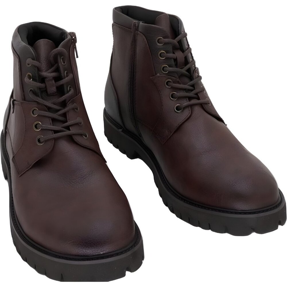 Nick Graham Barkely Brown Lace-Up Ankle Boots for Men US 8.5M